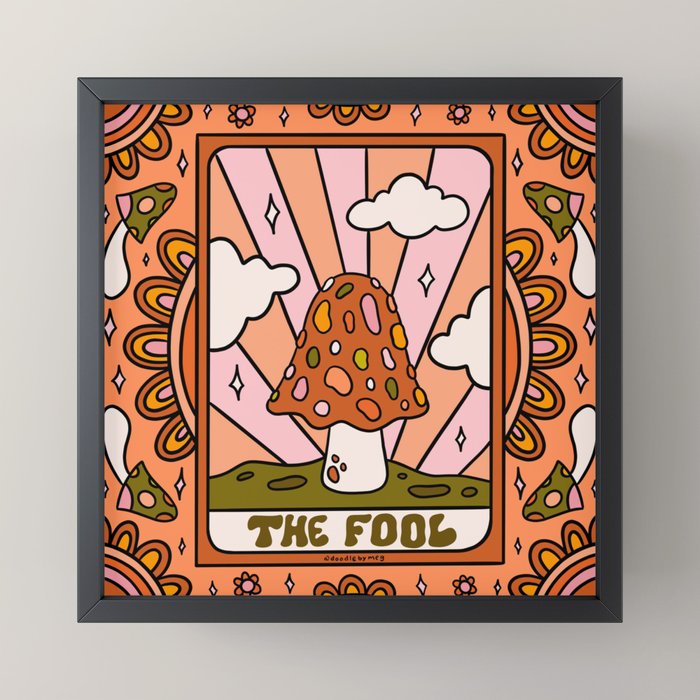 0. The Fool Mushroom Mini Art Print