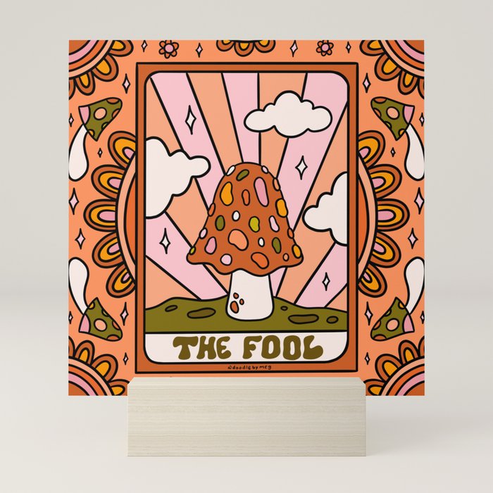 0. The Fool Mushroom Mini Art Print