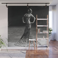 1920 Spanish Flamenco dancer vintage starlet Ruth St Denis black and white photograph  Wall Mural