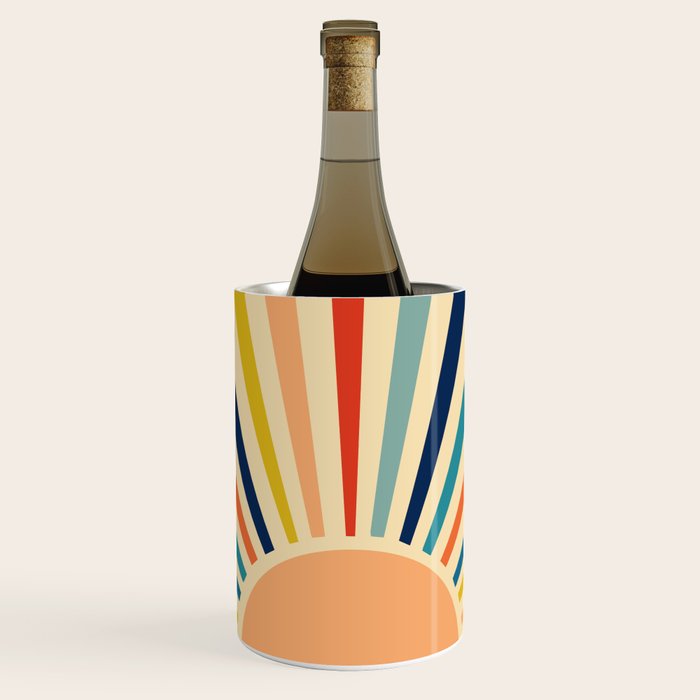 60s retro sun  Wine Chiller