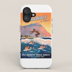 1947 Fly To Hawaii By Clipper Pan American Travel Poster iPhone Case