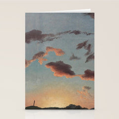 "Cloud Study" by Knud Baade, 1838 Stationery Card