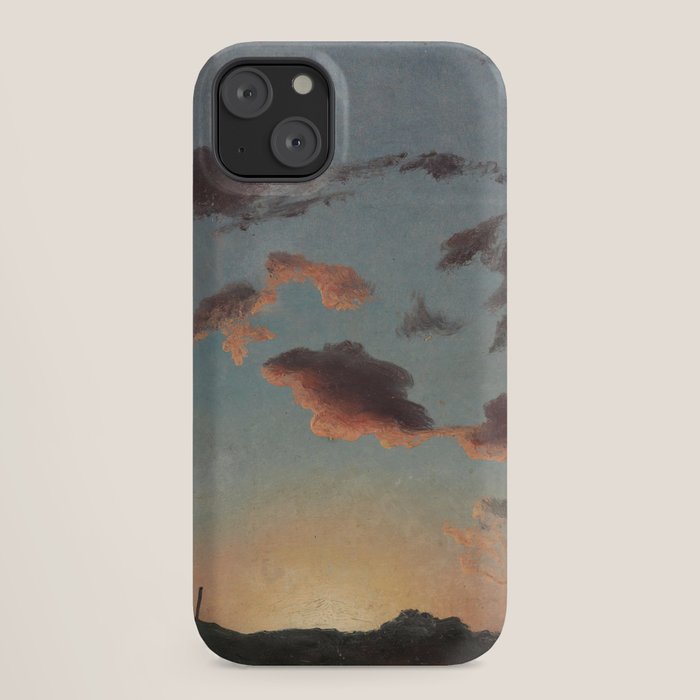 "Cloud Study" by Knud Baade, 1838 iPhone Case