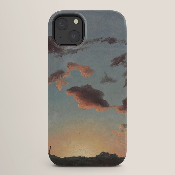 "Cloud Study" by Knud Baade, 1838 iPhone Case