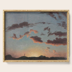 "Cloud Study" by Knud Baade, 1838 Serving Tray