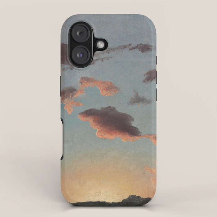 "Cloud Study" by Knud Baade, 1838 iPhone Case