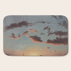 "Cloud Study" by Knud Baade, 1838 Bath Mat