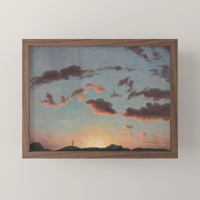 "Cloud Study" by Knud Baade, 1838 Mini Art Print