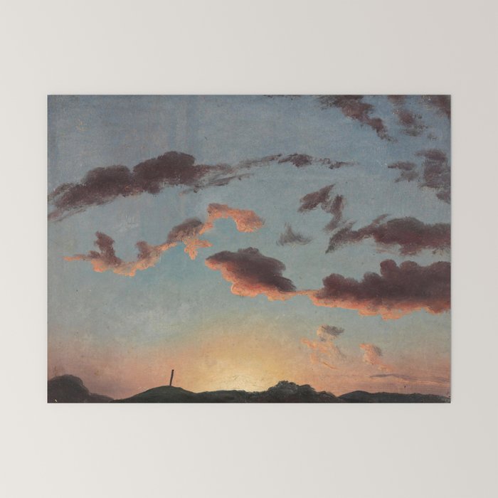"Cloud Study" by Knud Baade, 1838 Mini Art Print