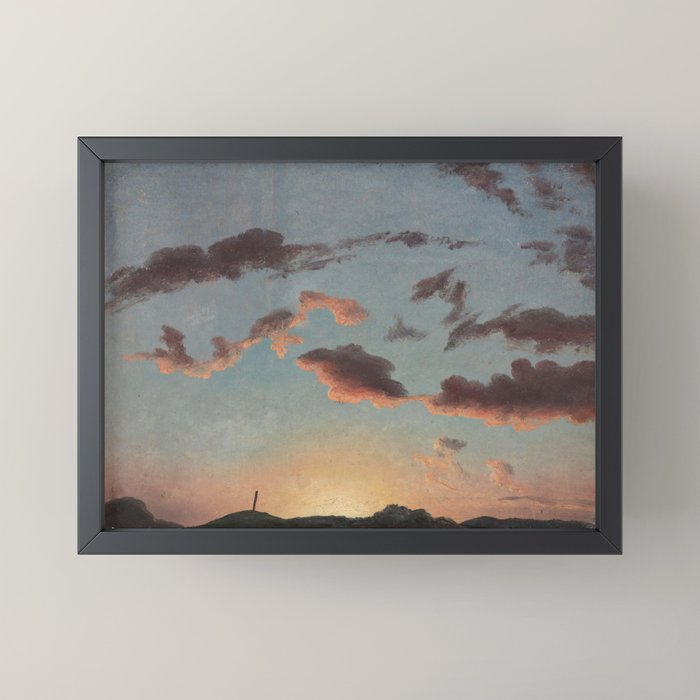"Cloud Study" by Knud Baade, 1838 Mini Art Print