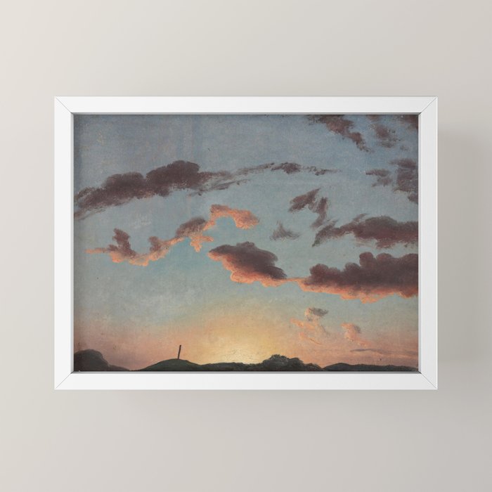"Cloud Study" by Knud Baade, 1838 Mini Art Print