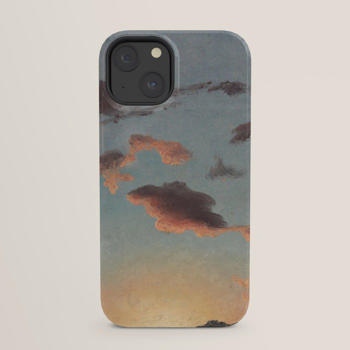 "Cloud Study" by Knud Baade, 1838 iPhone Case