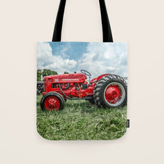 300 Vintage International Harvester Red Tractor Tote Bag