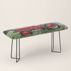 300 Vintage International Harvester Red Tractor Bench