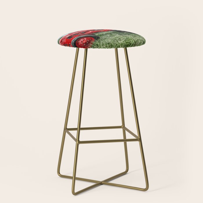 300 Vintage International Harvester Red Tractor Stool