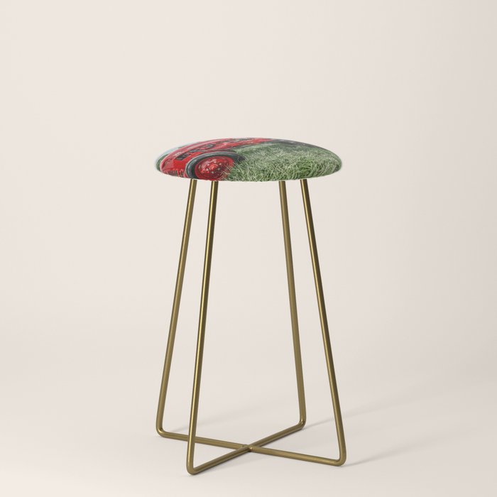 300 Vintage International Harvester Red Tractor Stool