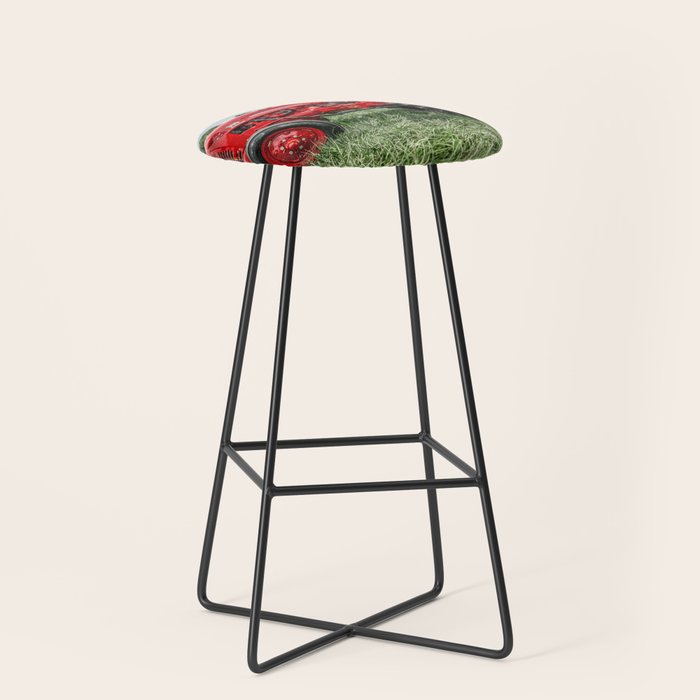 300 Vintage International Harvester Red Tractor Stool