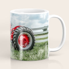 300 Vintage International Harvester Red Tractor Coffee Mug