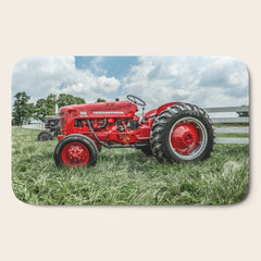 300 Vintage International Harvester Red Tractor Bath Mat