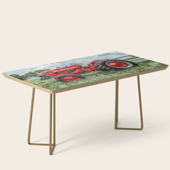 300 Vintage International Harvester Red Tractor Coffee Table