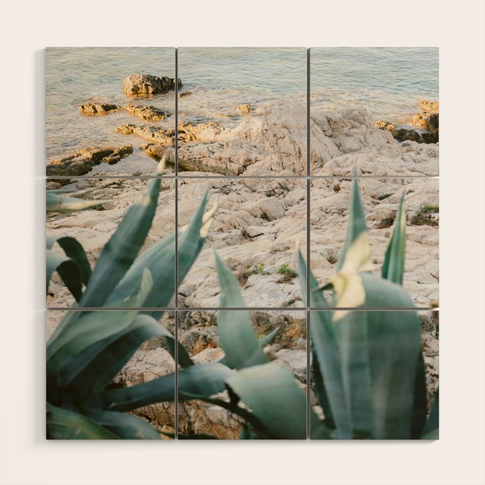 A few steps from the ocean | Fine art Croatia travel photography print | Coastal sea wall art Wood Wall Art