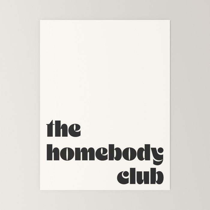"the homebody club" Mini Art Print