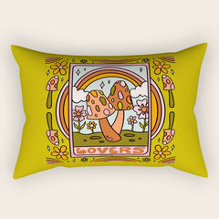 6. The Lovers Mushroom Rectangular Pillow