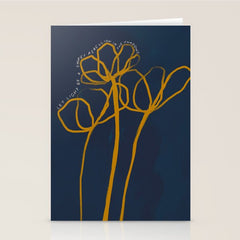 "Let Light Be A Sweet Rebellion In The Shadows." Stationery Card