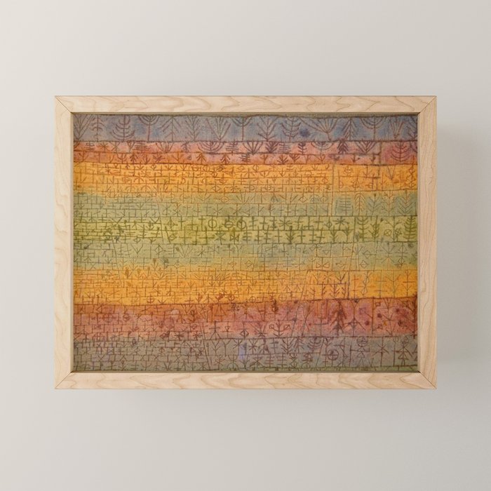 "Tree Nursery" by Paul Klee (1929) Mini Art Print