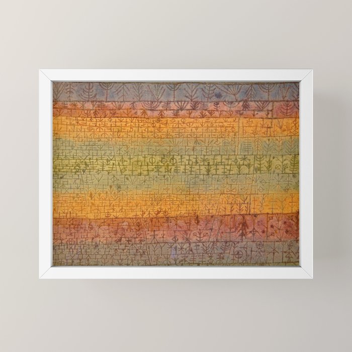 "Tree Nursery" by Paul Klee (1929) Mini Art Print