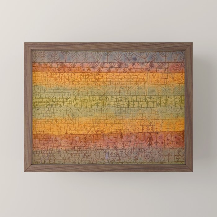 "Tree Nursery" by Paul Klee (1929) Mini Art Print