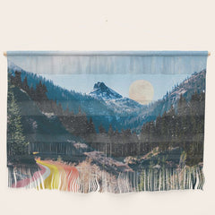 1960's Style Mountain Collage Wall Hanging