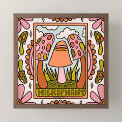 5. The Hierophant Mushroom Mini Art Print