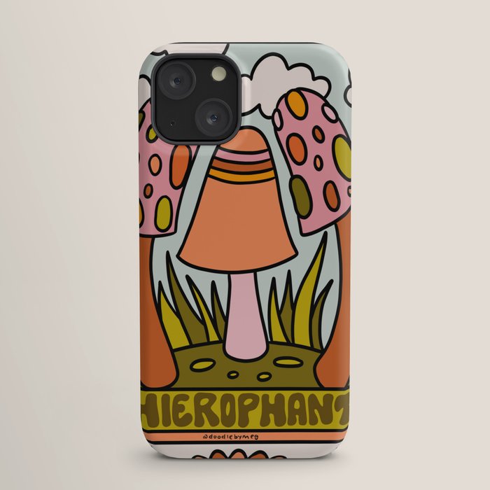 5. The Hierophant Mushroom iPhone Case