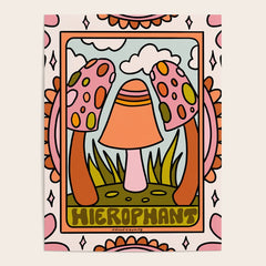 5. The Hierophant Mushroom Poster