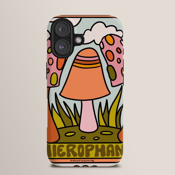 5. The Hierophant Mushroom iPhone Case