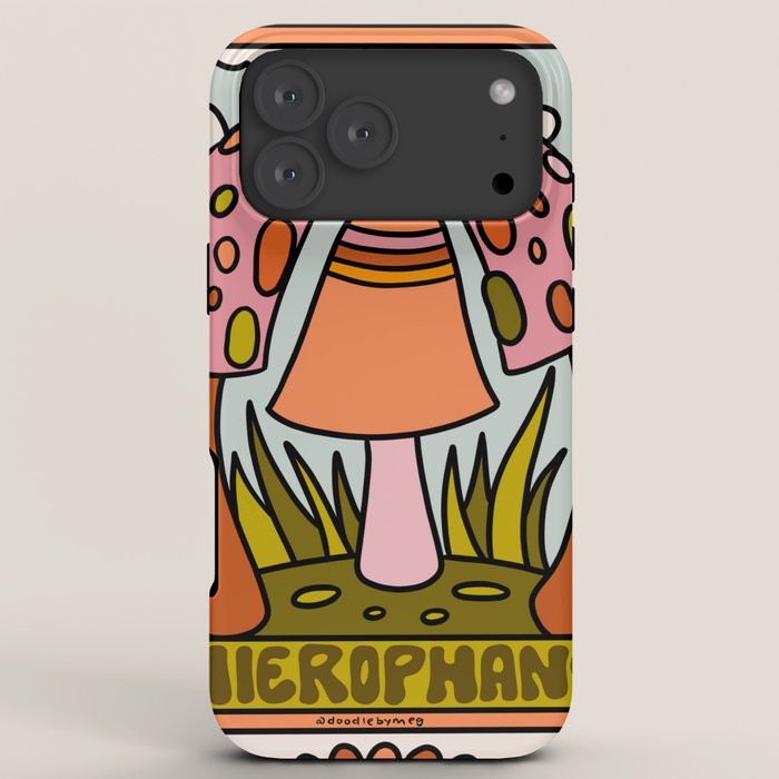 5. The Hierophant Mushroom iPhone Case