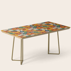 70s Retro Floral - Bold Coffee Table