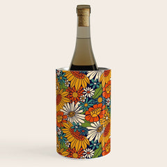 70s Retro Floral - Bold Wine Chiller