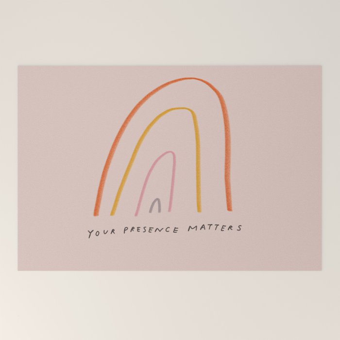 "Your Presence Matters" Welcome Mat