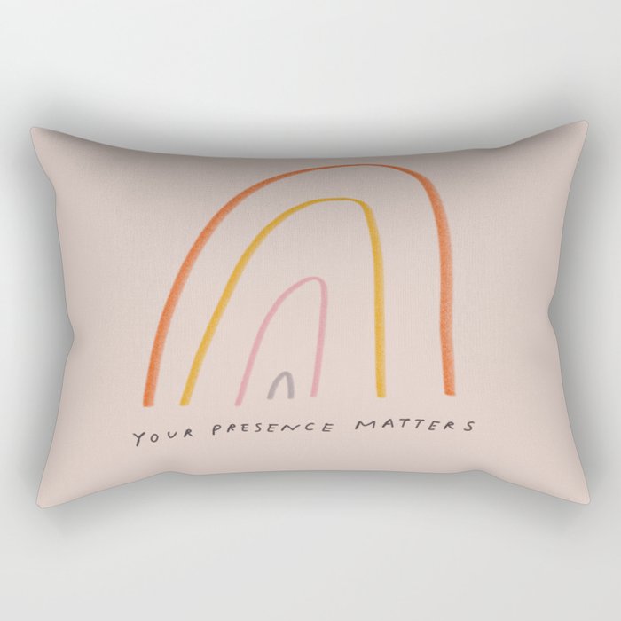 "Your Presence Matters" Rectangular Pillow