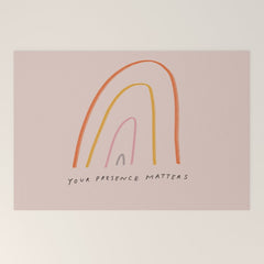 "Your Presence Matters" Welcome Mat