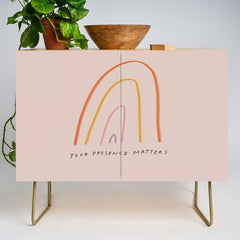 "Your Presence Matters" Credenza