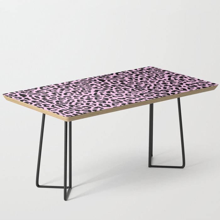 2000s leopard-black on palest pink Coffee Table