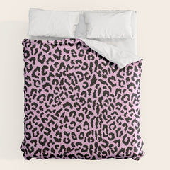 2000s leopard-black on palest pink Comforter