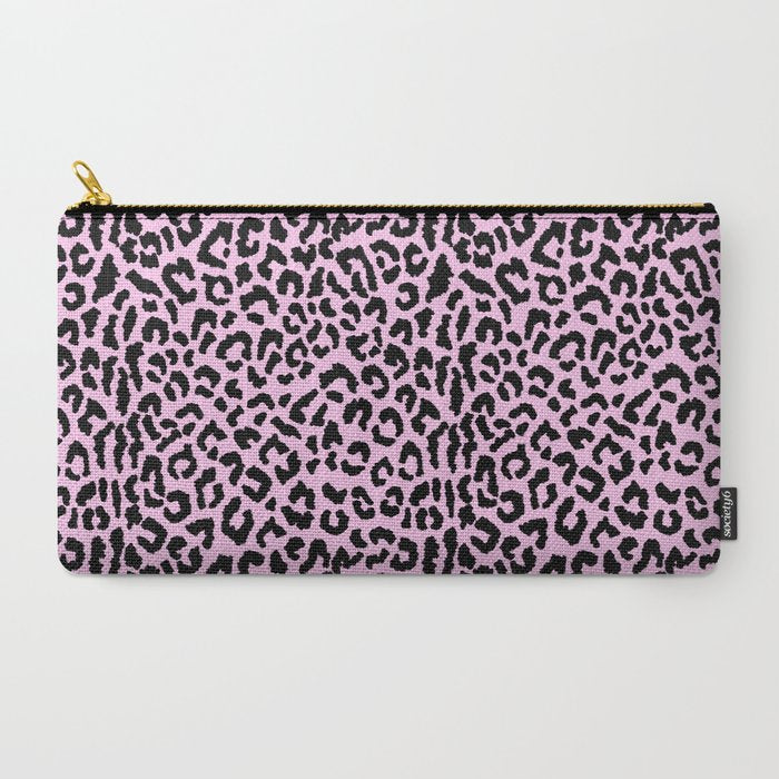 2000s leopard-black on palest pink Carry All Pouch