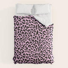 2000s leopard-black on palest pink Comforter