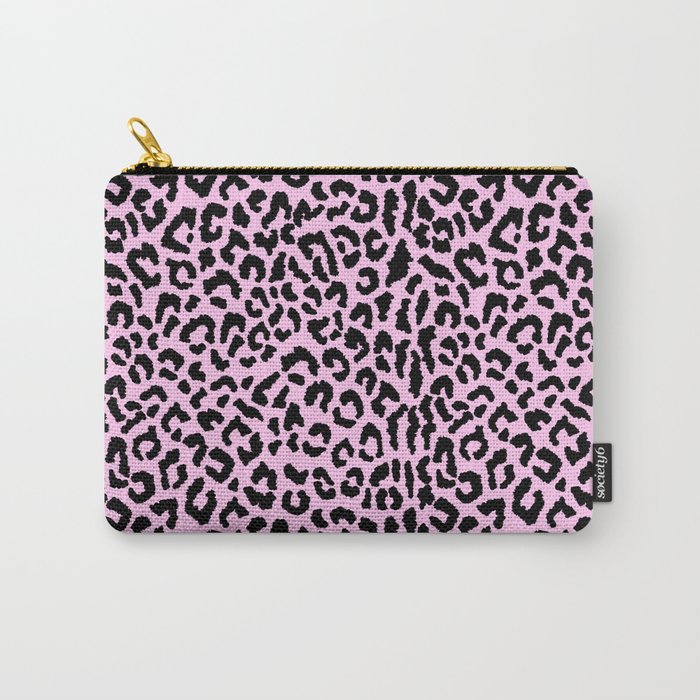 2000s leopard-black on palest pink Carry All Pouch