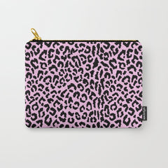 2000s leopard-black on palest pink Carry All Pouch