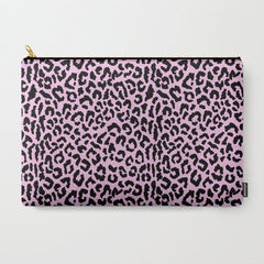 2000s leopard-black on palest pink Carry All Pouch